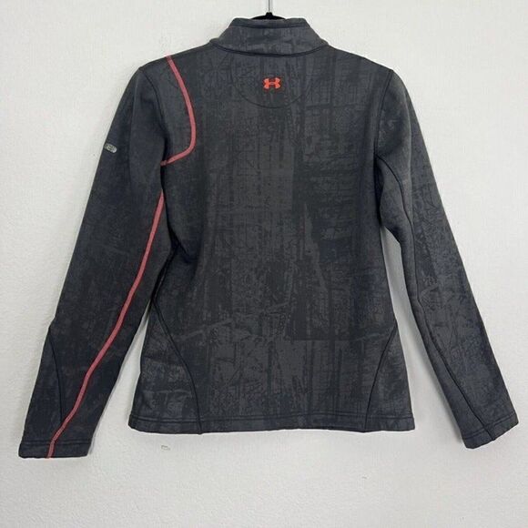 Under Armour Womens Gray & Pink Fleece Lined Jacket Full Zip Long Sleeve Sporty - Picture 5 of 12